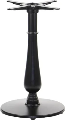Productafbeelding van Gietijzeren tafelonderstel SH-5013-9, voor kantoor, hotel, restaurant, afmetingen 43x71 cm, zwart