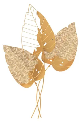 Immagine prodotto di Mauro Ferretti Pannello in ferro Autumn Leaf Gold, 53x4x84,5 cm