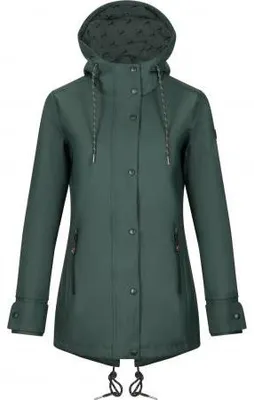 Productafbeelding van Il Lago Sie regenjas voor dames, model Hirschlein, kleur olijfgroen, maat M