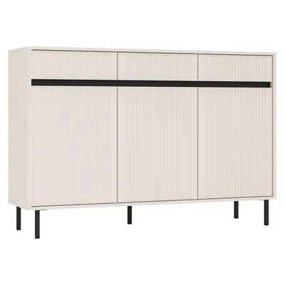 Produktbild von AX LIVING Sideboard Bodrum Kommode 3 Türen 3 Schubladen 149 cm Sandbeige