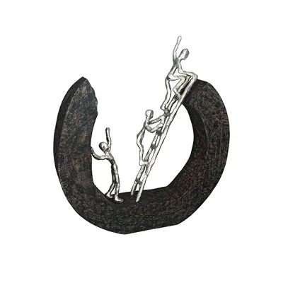 Produktbild von Casablanca by Gilde Dekofigur Skulptur Hinauf silber H. 32 cm,81225