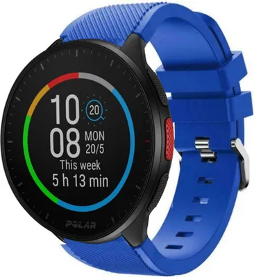 Produktbild von Strap-it Polar Pacer Silikonarmband (Blau)