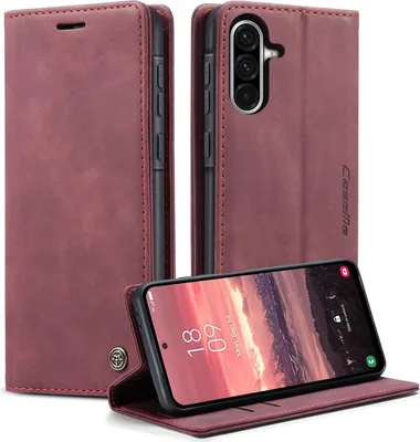 Produktbild von Hülle Samsung Galaxy A26 Handyhülle Klapphülle Tasche Etui Flip Case Karmesinrot