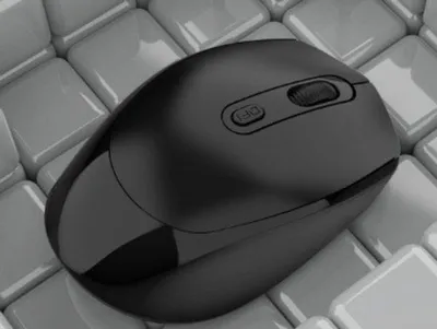 Image de Souris Bluetooth 1600 dpi pour PC, ordinateur portable et Mac - noire