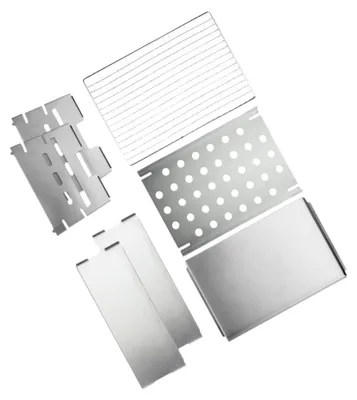 Produktbild von Kompakter Holzkohle Campinggrill aus Eisen für den Außenbereich
