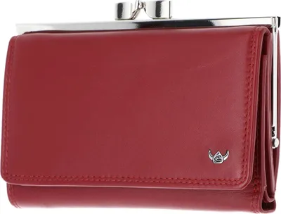 Produktbild von Golden Head Leder Geldbörse Polo RFID Protect Bügelbörse 2157 Rot dunkelrot