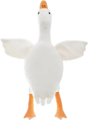 Immagine prodotto di Cuscino a forma di oca in peluche, morbido, 40 cm, ideale come peluche per la casa