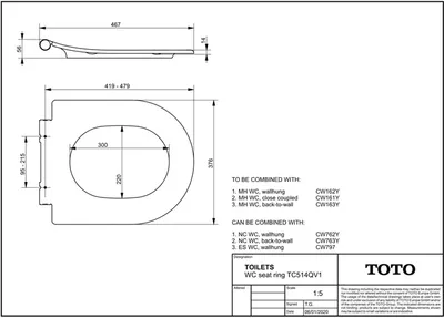 Zdjęcie produktu dla Deska sedesowa z mechanizmem cichego domykania, bardzo płaska, biała TC514GV1