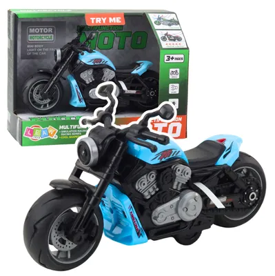 Obrázek produktu pro Baterie Motocykl Hračka Se Světly A Zvuky Modré