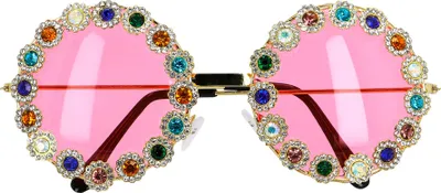 Immagine prodotto di Occhiali "Crystal" | Occhiali da festa Hippie con strass