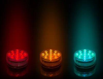 Produktbild von PRECORN 2er Set Poolbeleuchtung LED Unterwasser Licht inkl Fernbedienung Pool Licht mit 13 LED Unterwasserlicht Teichbeleuchtung Whirlpool