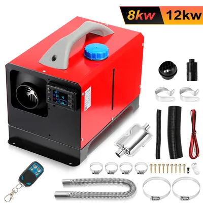 Immagine prodotto di Riscaldatore ad aria diesel Riscaldatore da parcheggio 12 V 8 kW, riscaldatore ad aria Riscaldatore ad aria con display LCD e telecomando e Bluetooth