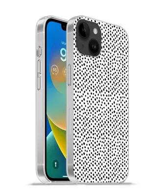 Produktbild von MuchoWow® Handyhülle Schutzhülle Hülle für Apple iPhone 14 Plus - Soft case Polka dots - Schwarz - Weiß Silikon Softcase Handy Hülle - Abbildung