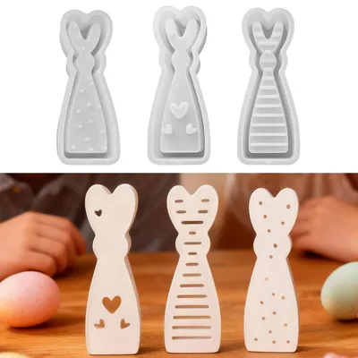 Produktbild von Silikonformen Gießformen Ostern, 4 Stück, Hase, für Geldgeschenke
