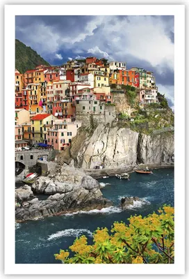 Produktbild von Poster - Poster ohne Rahmen - Italien küste felsen landschaft - 61x91,5 cm - Wand Bild - Wanddeko - Wandbilder - Kunstposter - Wandposter - Bilder - Kunstdruck - Wandbild - P2XPA61x91-2710