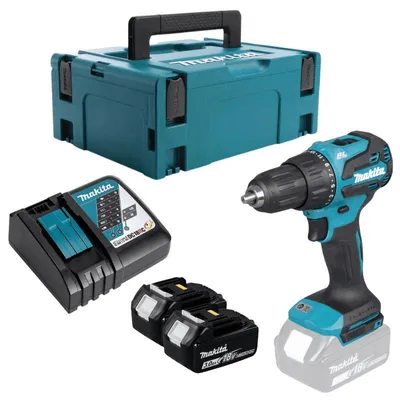 Image de Perceuse visseuse à percussion 18V LXT (2x3.0Ah) en Makpac - MAKITA DHP490RFJ