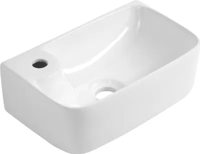 Produktbild von BELLE Keramik Waschtisch 36x22cm, Weiß