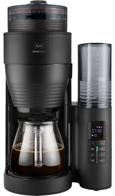 Produktbild von MELITTA AromaFresh - Filterkaffeemaschine - 1,25 l - Kaffeebohnen - Eingebautes Mahlwerk - 1080 W - Schwarz