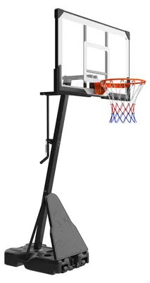 Produktbild von tragbarer Basketballständer, 2,3-3,05 m höhenverstellbarer (manuell) Basketballkorb, Basketballanlage mit 139 cm PC-Rückwand