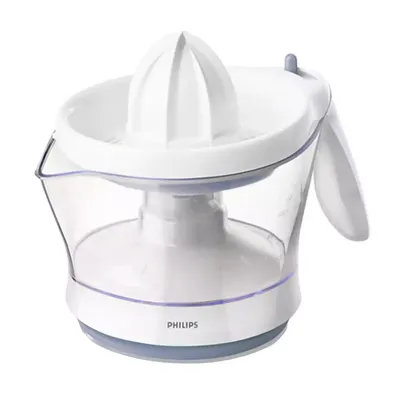 Produktbild von Philips Viva Collection HR2744/40 Zitruspresse, Blau, Weiß, 0,6 l, 1,2 m, Kunststoff, 0,6 l, Styrene-Acrylonitrile Resin (SAN)
