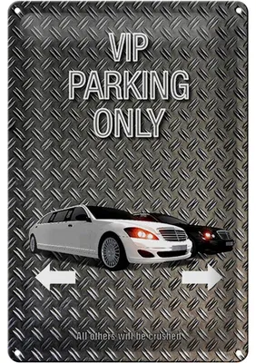 Produktbild von Blechschild Spruch 20x30cm Parken VIP parking only