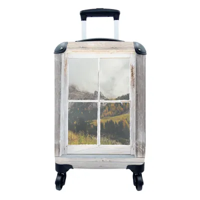 Produktbild von MuchoWow® Koffer Handgepäck Trolley Rollkoffer Kleine Reisekoffer mit 4 Rollen - Aussicht - Berg - Herbst - Cabin Size < 55x40x23 cm & 55x40x20 cm - Fotokoffer - Kabinenkoffer - Boardgepäck - Reise-Box - Reisekoffer - Reisegepäck - Koffer mit Bild - Trolley für Kinder