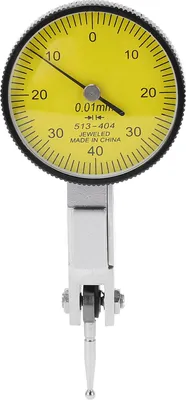 Image de Indicateur de test à cadran 0mm 40mm 0mm Gamme 0.01mm Précision Indicateur de test à cadran jaune Jauge