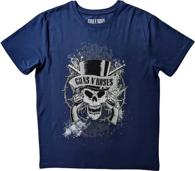 Produktbild von Guns N Roses - "Faded Skull" T-Shirt für Herren/Damen Uni RO5310 (L) (Blau)
