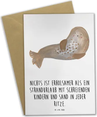 Produktbild von Mr. & Mrs. Panda babykarte Sommerchaos - Weiß - Geschenk, Grußkarte, weihnachtskarten, Inspiration, Sommerferien, Grußkarten, Emotionen, einladungskarten, Strand, Winter
