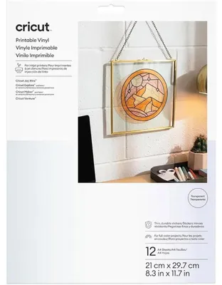 Image de Film imprimable Cricut A4, 12 feuilles (transparent)