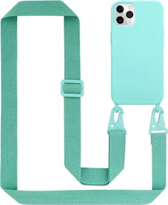 Obrázok produktu pre Ochranné puzdro Cadorabo pre Apple iPhone 11 PRO MAX v tyrkysovej farbe Puzdro na mobilný telefón s reťazou s nastaviteľnou dĺžkou remienka