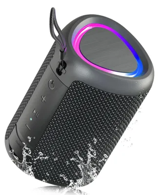 Image de Haut-parleur Bluetooth portable 15W - Noir avec éclairage RGB - Autonomie de 15 heures - Son stéréo
