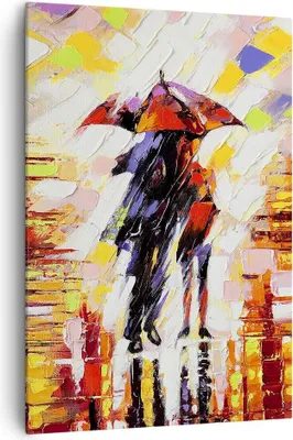 Produktbild von Bild auf Leinwand - Leinwandbild - Einteilig - gehen liebhaber - 70x100cm - Wand Bild - Wanddeko - Wandbilder - Leinwanddruck - Kunstdruck - Wanddekoration - Leinwand bilder - Wandbild - PA70x100-3527