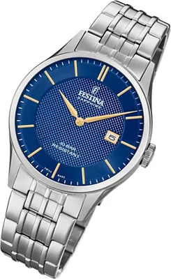 Produktbild von Festina Armband-Uhr Herren F20005/3 Edelstahl Uhr silber Swiss Made UF20005/3