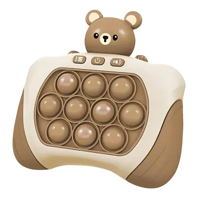 Produktbild von Pop Fidget it Spielzeug Elektronisches Quick Push Spiel Sensorspiel Dekompressions Spielzeug Machine Handheld-Pop-Spiele für Kinder Braun Retoo