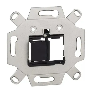 Image de Adaptateur d'encastrement Elso pour modules Keystone doubles, noir MTN4580-0001