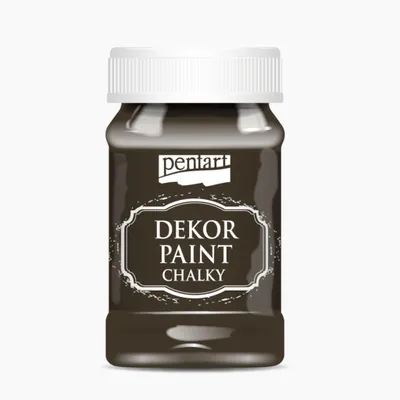 Immagine prodotto di PENTART Colore decorativo gessoso, 100 ml, marrone castagna
