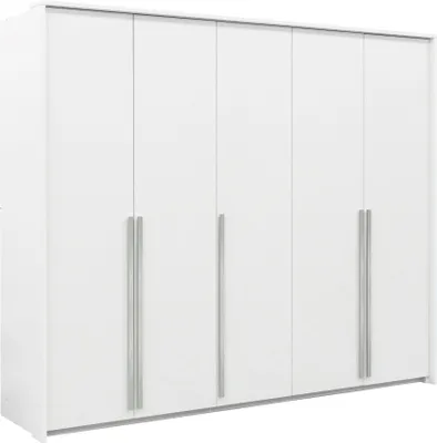 Produktbild von Wohnzimmergarderobe, großer weißer Drehschrank 255 cm