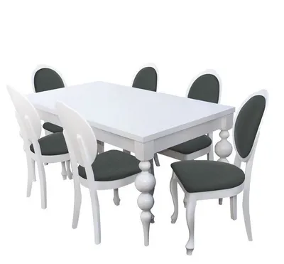 Obrázek produktu pro Jídelní set pro 6 osob MOVILE 39 - bílý / šedý 1
