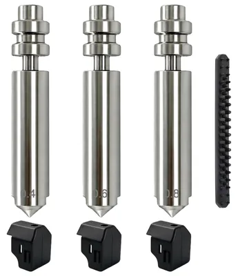 3er-Set Hotend-Düsen 0,4 mm für Anycubic Kobra X, gehärteter Stahl