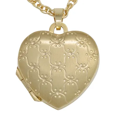Produktbild von JOBO Medaillon Herz 333 Gold Gelbgold mattiert