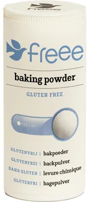 Produktbild von Freee Backpulver glutenfrei 130 g – allergikerfreundliches Backpulver für Kuchen & Gebäck