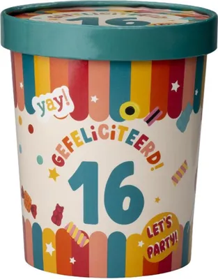 Obrázok produktu pre Paperdreams pohár na cukrovinky ø12x14cm – 16 rokov