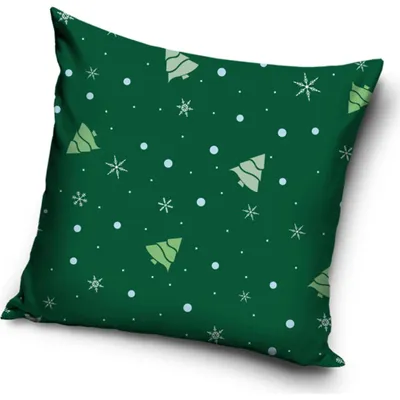 Produktbild von Velours-Kissenbezug Green Christmas