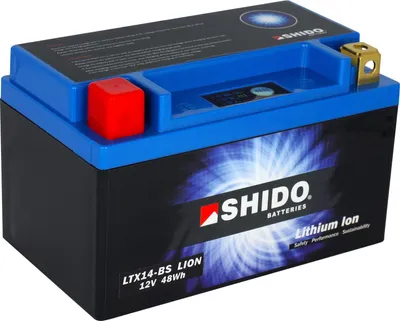 Produktbild von Shido Lithium LTX14-BS Batterie 12V, 4Ah, Leicht & Leistungsstark