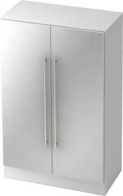 Produktbild von SIGNA G 7550 RE - 3 OH Schrank Relinggriff Kunststoff Weiß/Silber
