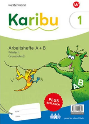 Image de Karibu. Paket Arbeitshefte Fördern 1 (A+B) Grundschrift plus Beilagen