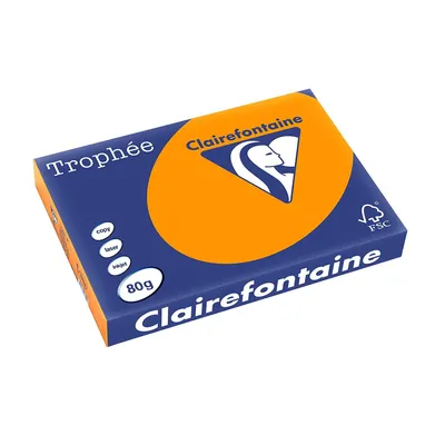 Obrázok produktu pre Clairefontaine 1762C, Kopírovanie/laserová/atramentová tlač, A3 (297x420 mm), Lesk, 80 g/m², Biela, 107 µm