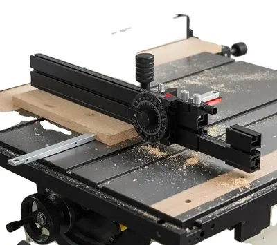 Productafbeelding van Zaaggeleider, aluminiumlegering, verstelbare hoekstop, zilverkleurig