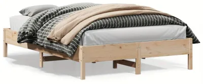 Productafbeelding van Massief houten tweepersoonsbed 160x200 cm van grenen met lattenbodem